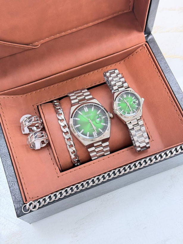 ساعت سیتیزن ست طرح Eco-Drive استیل