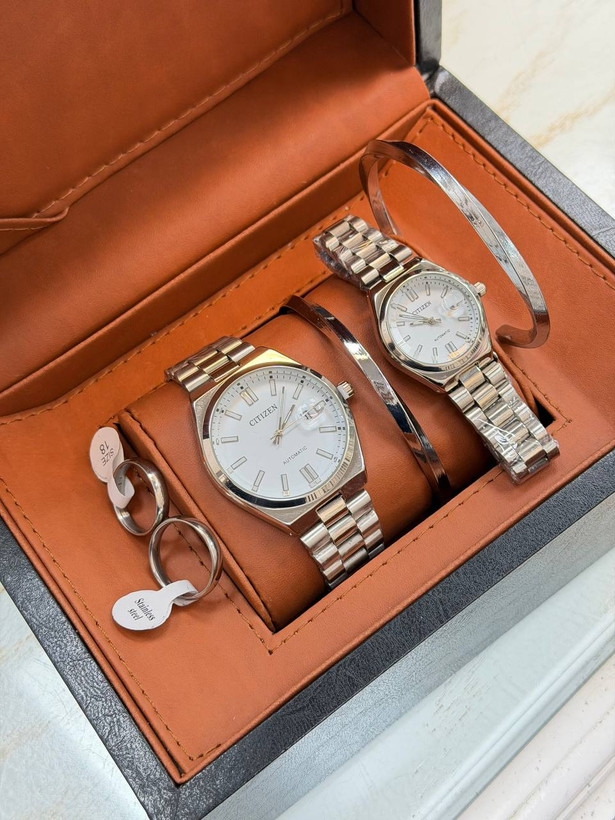 پک کامل ساعت ست سیتیزن با دستبند و حلقه
