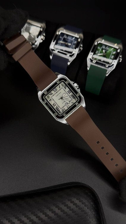 ساعت کارتیر یونیسکس بند رابر