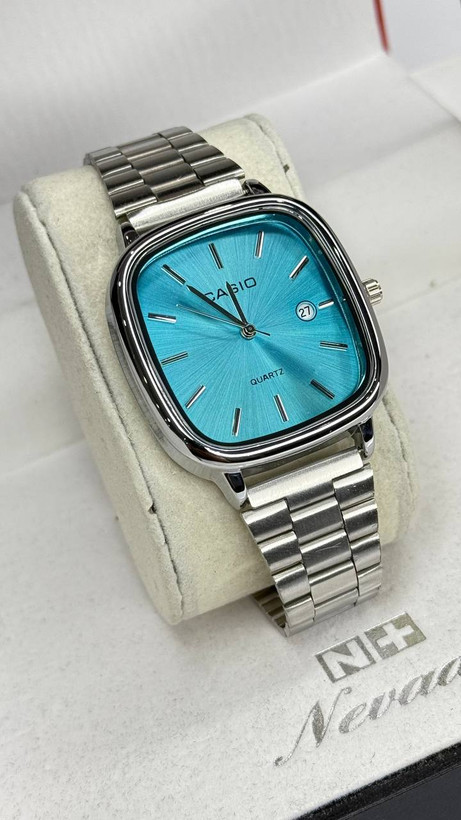 ساعت مچی مردانه کاسیو Casio طرح Old Money | بند و قفل ریلی | صفحه مربع