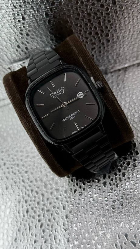 ساعت مچی مردانه کاسیو Casio طرح Old Money | بند و قفل ریلی | صفحه مربع