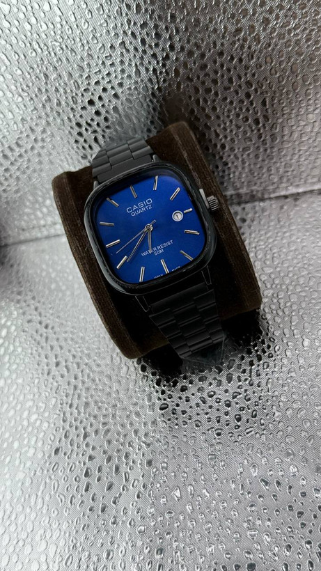 ساعت مچی مردانه کاسیو Casio طرح Old Money | بند و قفل ریلی | صفحه مربع